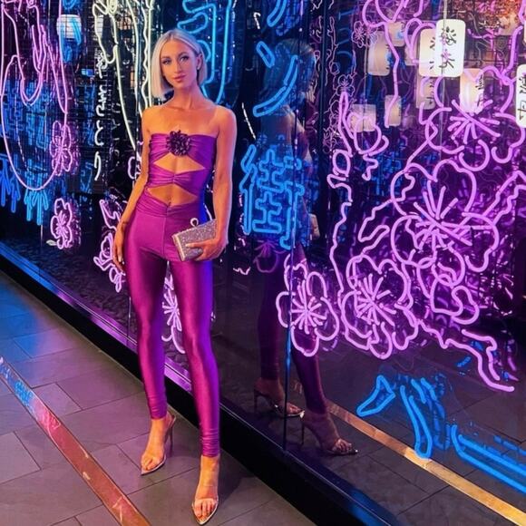 REVOLVE x Ronny Kobo Amir Jumpsuit in Orchid Size Small